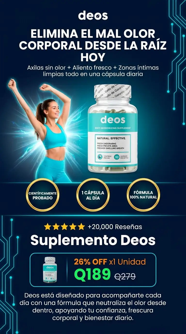 DEOS: DESODORANTE INTERNO EN CÁPSULAS