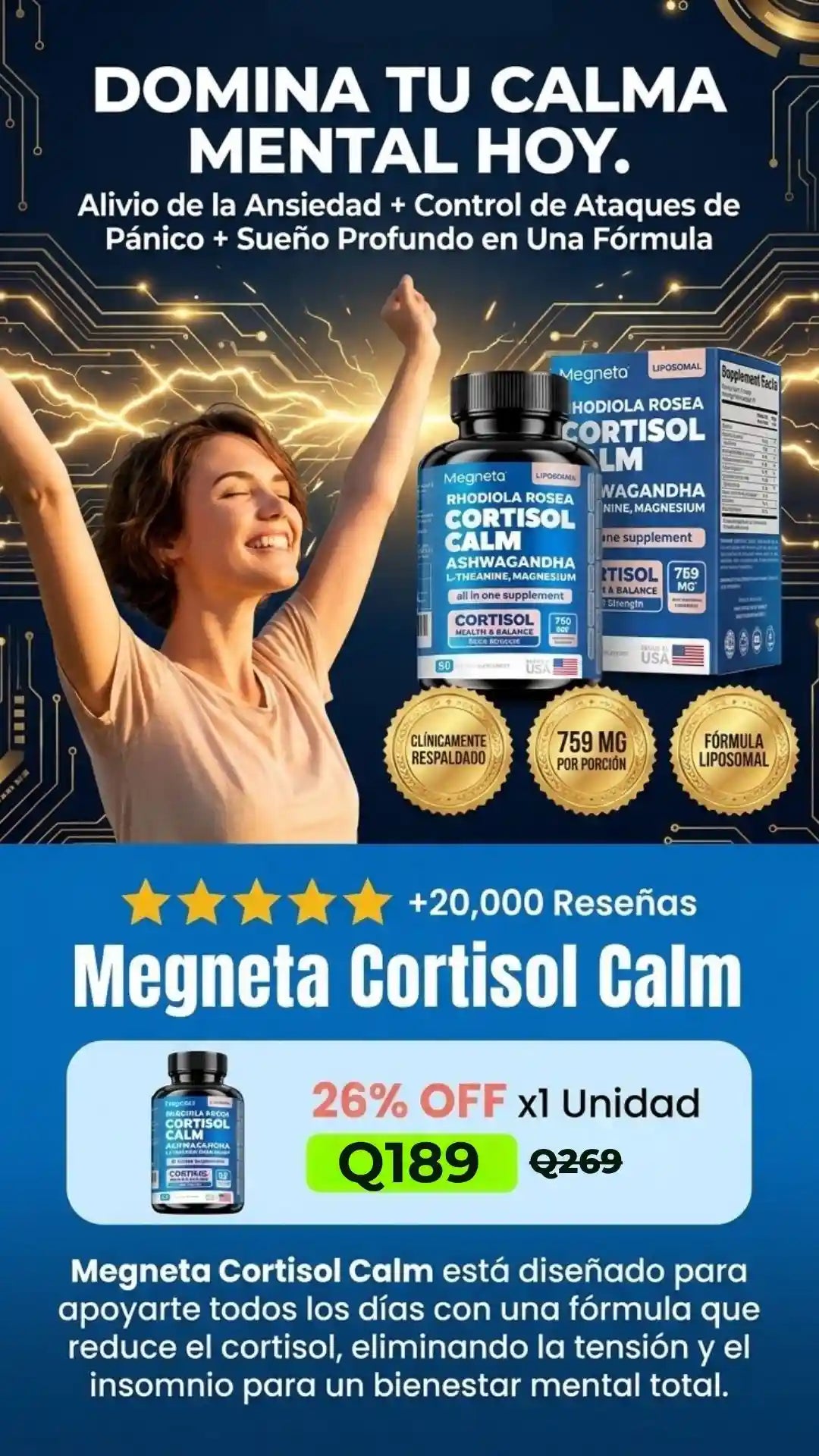 Cortisol Calm – Fórmula Profesional